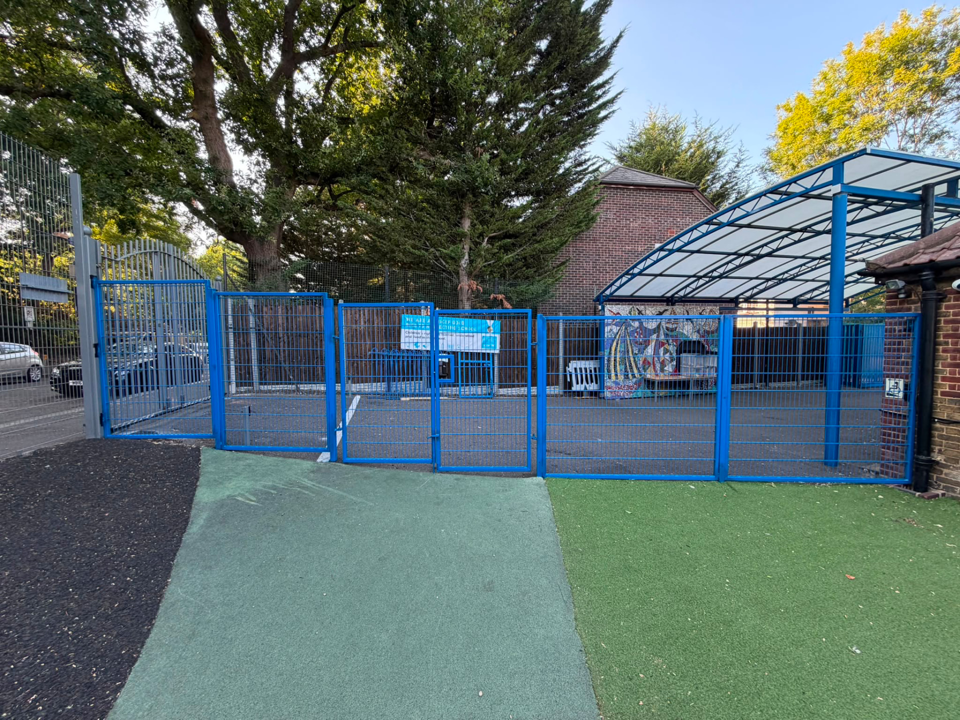 School Fencing & Security Gates, Beckenham, South East London — AFE Steel project in Beckenham, South East London