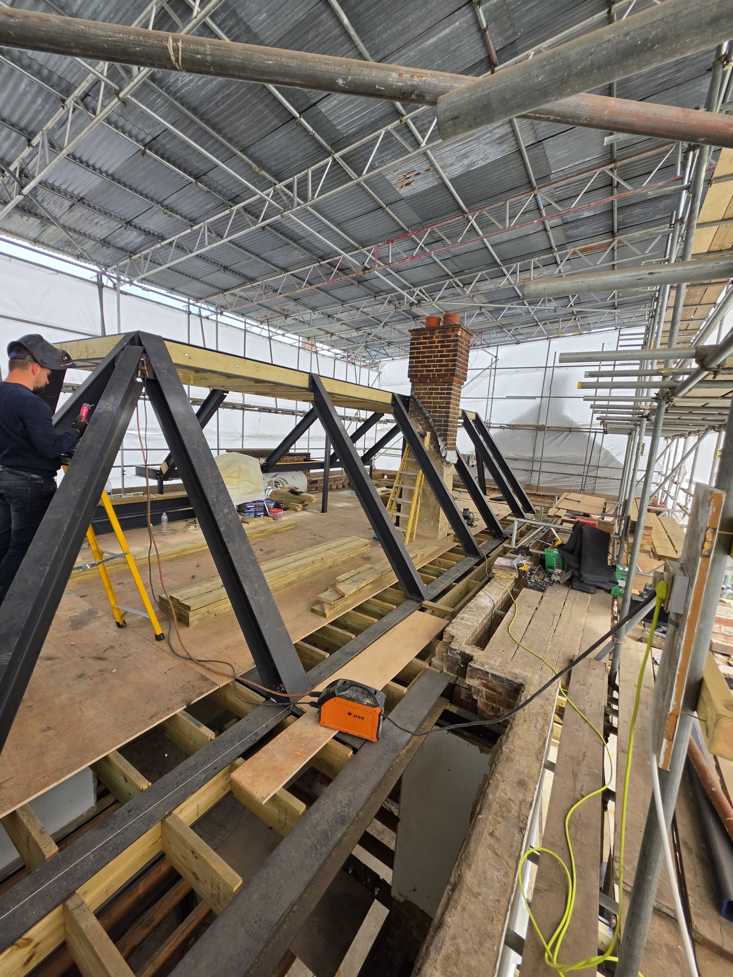 Structural Steel Trusses for Loft Conversion, Richmond, London — AFE Steel project in Richmond, London